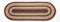 Earth Rugs C-357 Burgundy / Gray / Cream Jute Table Runner 13" x 36"